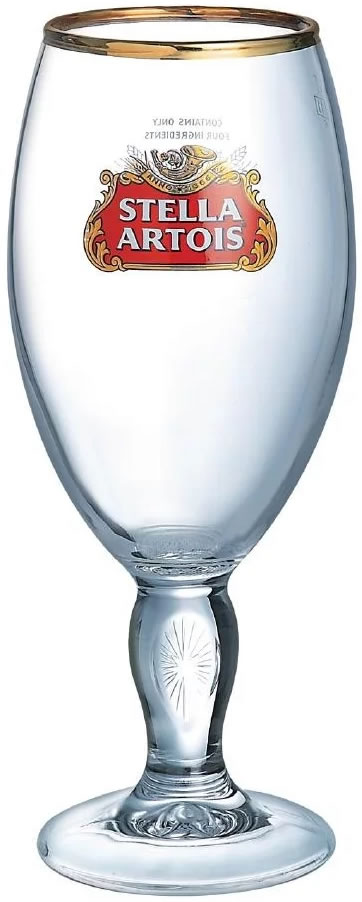 Stella Artois Unfiltered Chalice Beer Glass - Pint/20oz - GarageBar Limited